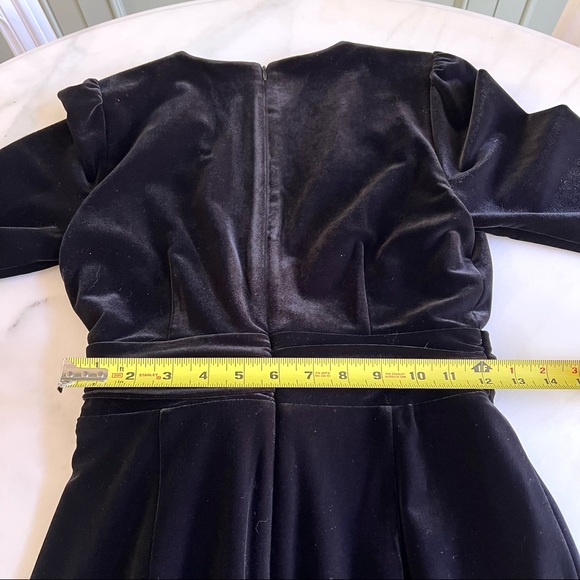 Antonio Melani Velvet Dress Black Sz 2 - Picture 12 of 13